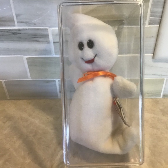 Ty Beanie Baby Spooky the ghost 1995 New in case - Picture 2 of 8